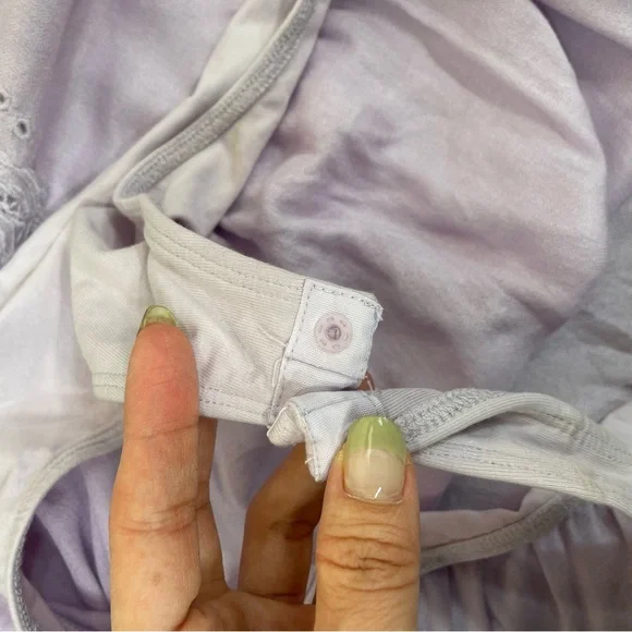 Free People Jezebel Relaxed Elegant Lilac Bodysuit - Picture 7 of 8